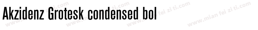Akzidenz Grotesk condensed bold字体转换